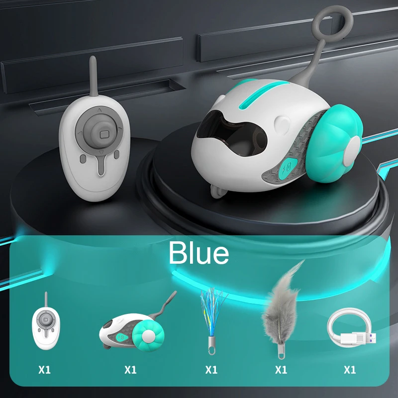 Cat Toy Ball Automatic Rolling Smart Cat Toy Car Interactive car remote Control Toy Car Indoor Accessories Pet Kitten Supplies - Image 8