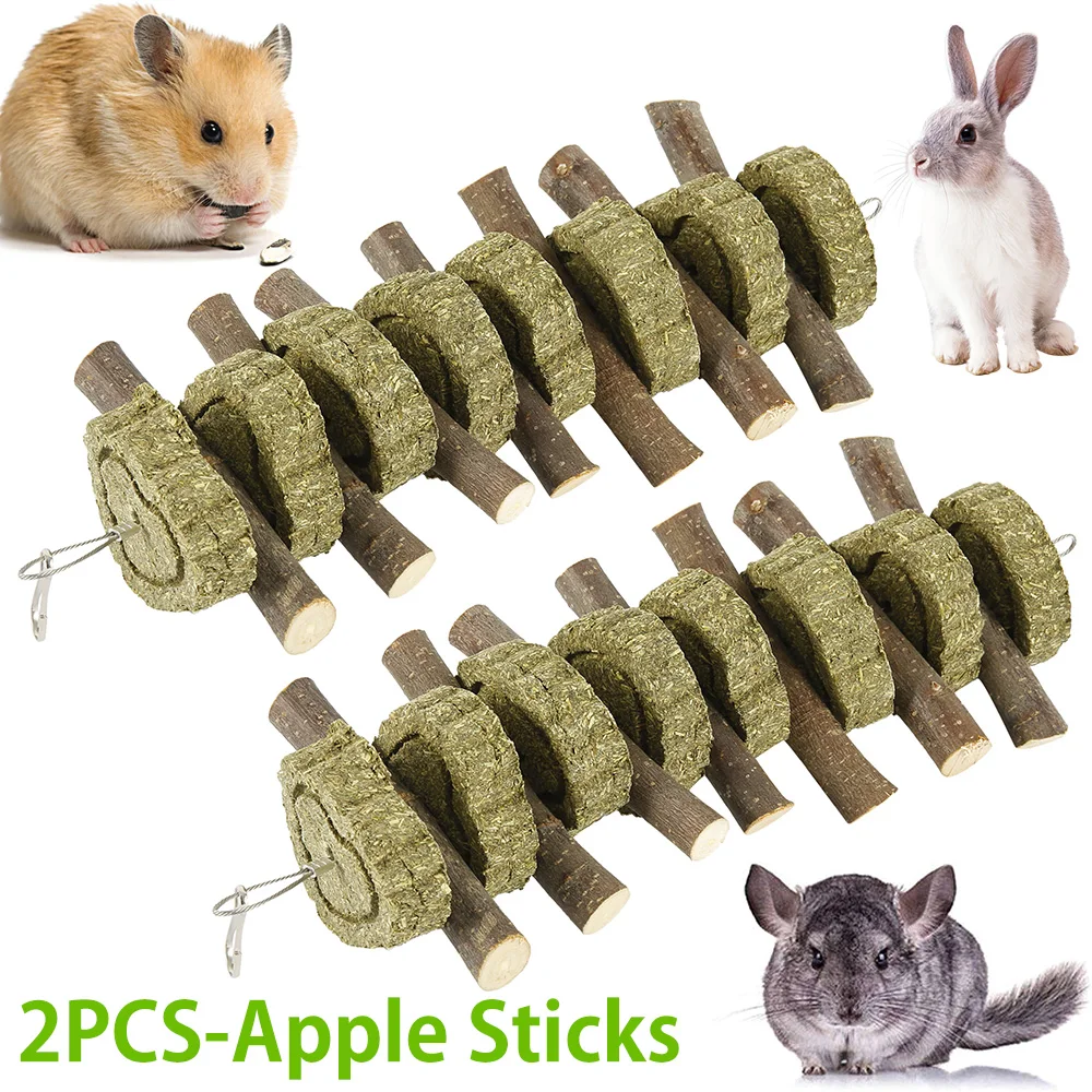 16pcs Small Animal Chew Toys Bundle For Rabbit Bunny Hamster Guinea Chinchillas Tooth Cleaning Molar Grinding Toys Pet Accessori - Image 7