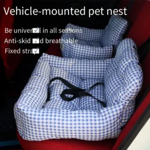 DogS Bed Dog Car Nest Pet Car Nest Out Safety Seat Cushion  Anti-theft Car Portable Home Dual-purpose Nest Pad  Dog Accessories