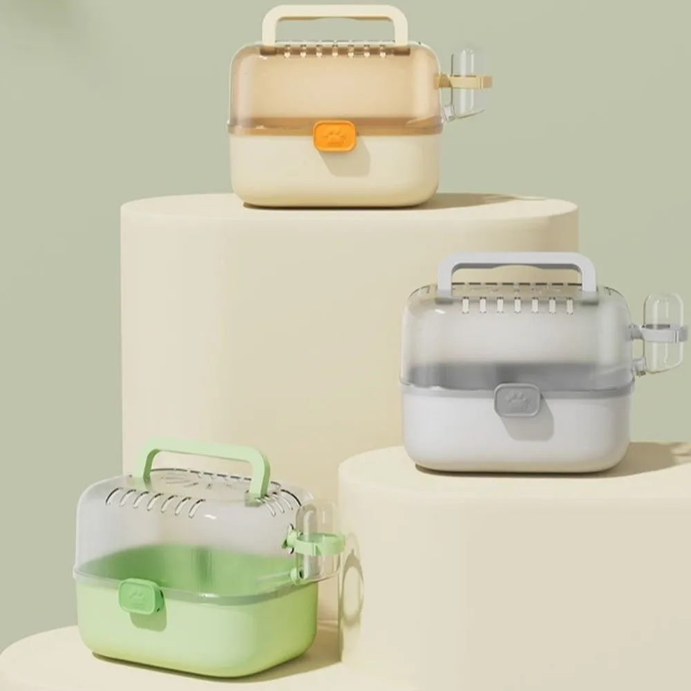 Handheld Hamster Cage Ventilated Breathable Pet Travel Case Escape Proof Portable Hamster Habitat Outdoor Activity - Image 2