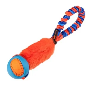 Pocket PowerBall Fauxtastic Pocket-Sized Tug Toy Durable Bungee Tug Toy for Dogs Ideal for Interactive Dog Training and Dogs of