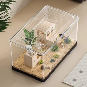 Reptile Terrariums Household Turtle Fish Tanks Amphibious Transparent Breeding Tanks Household Gecko Lizard Disply Box Habitats