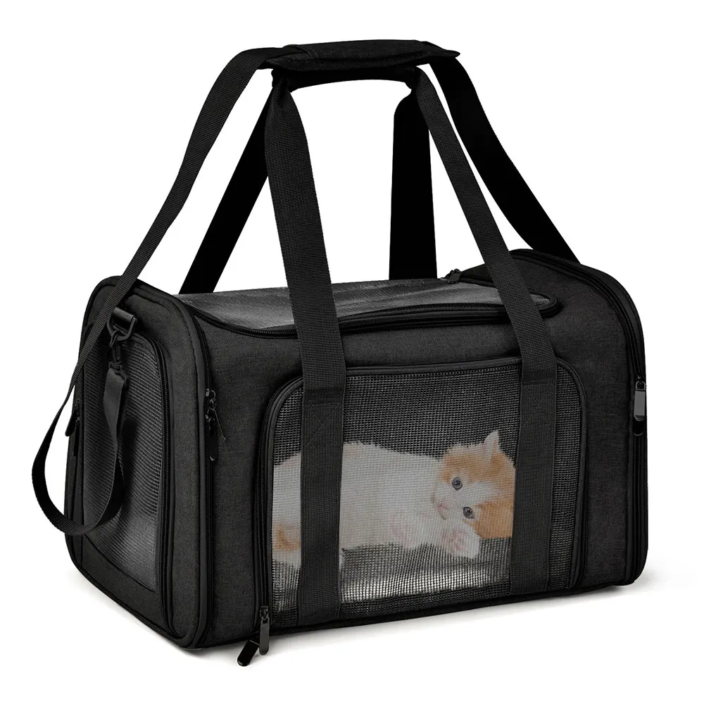 Dog Carrier Bag Soft Side Backpack Cat Pet Carriers Dog Travel Bags Airline Approved Transport For Small Dogs Cats Outgoing - Image 7