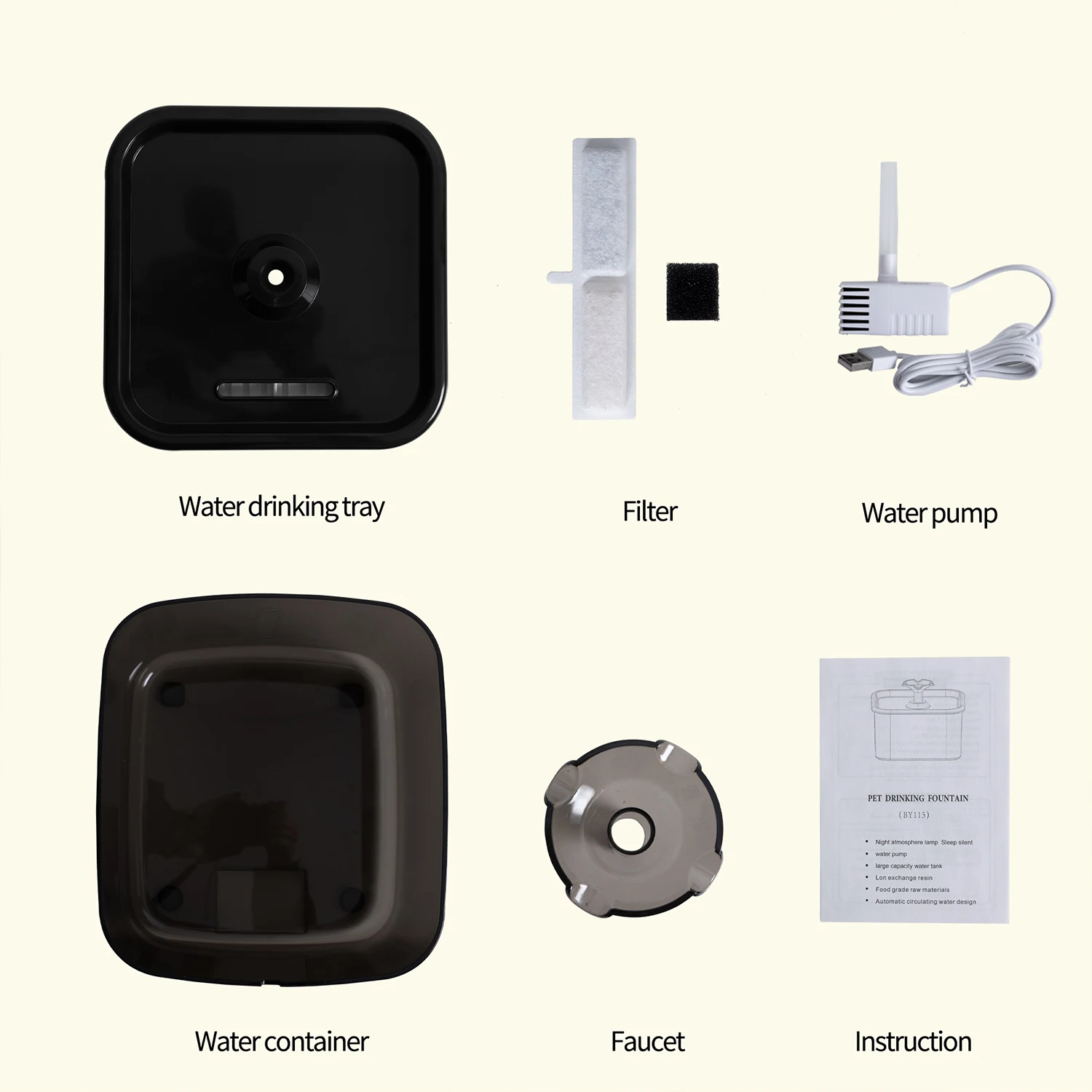 2.2L Automatic Cat Water Fountain Operated Automatic Pet Water Fountain With Motion Sensor Dog Cat Water Dispenser Bowl - Image 4