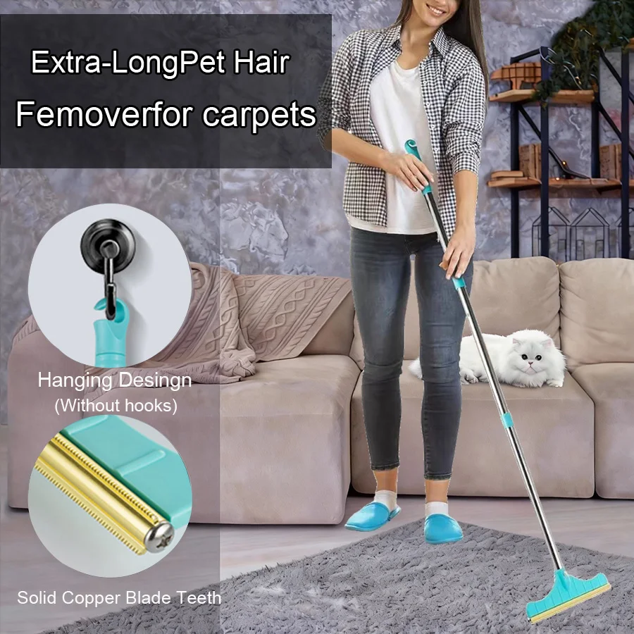 Pet Broom Household Carpet Hair Removal Brush Magic Non-Stick Hair Sweeper for Dog Hair and Hair Mop - Image 4