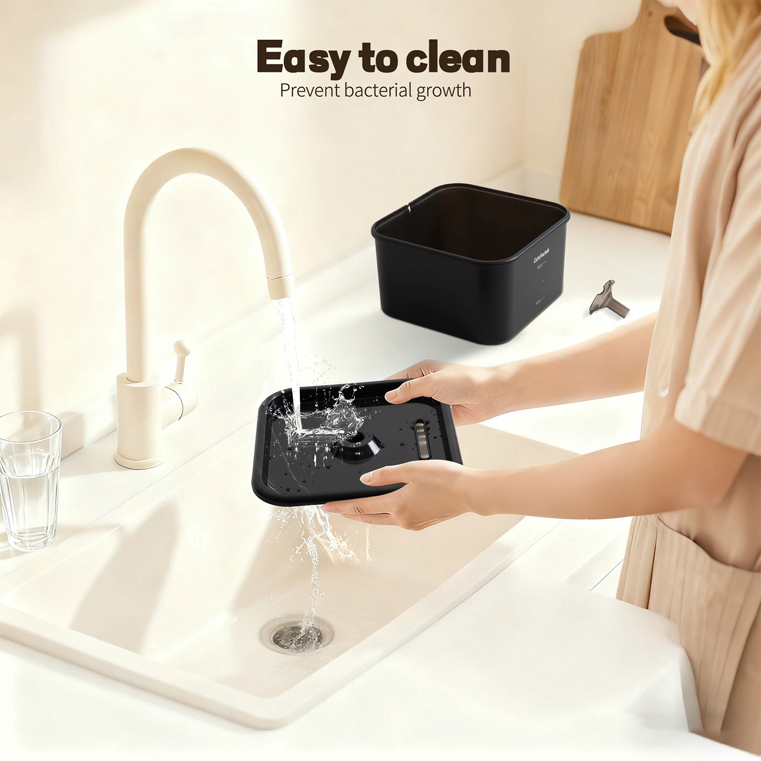 2.2L Automatic Cat Water Fountain Operated Automatic Pet Water Fountain With Motion Sensor Dog Cat Water Dispenser Bowl - Image 2