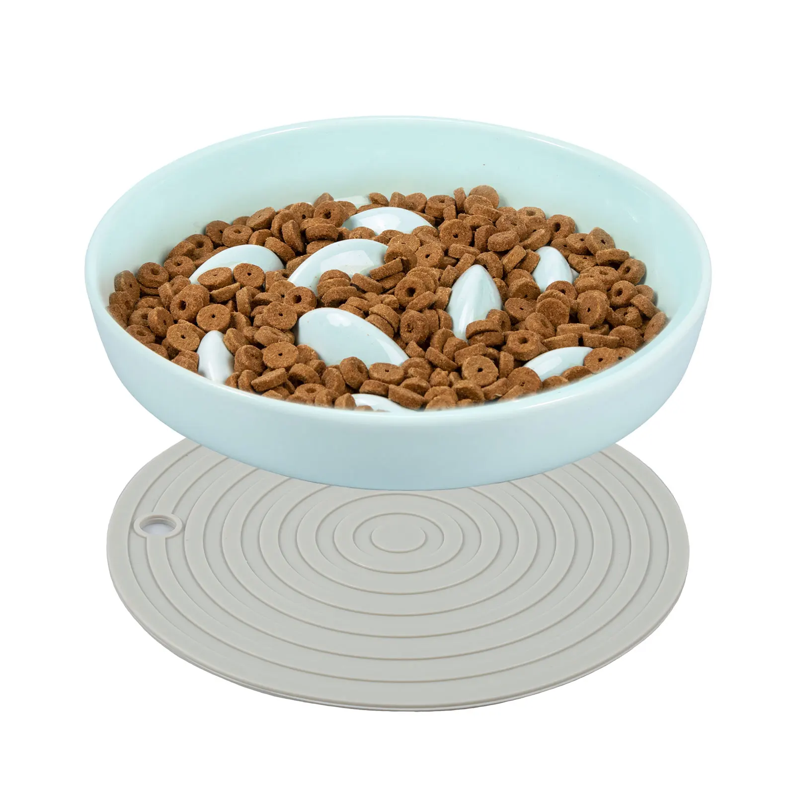 Cat Bowl Slow Feeder Non Slip Mat Raised Edge Pets Eating Anti Vomiting Ceramic Bowl Reusable Healthy Anti-choking - Image 7
