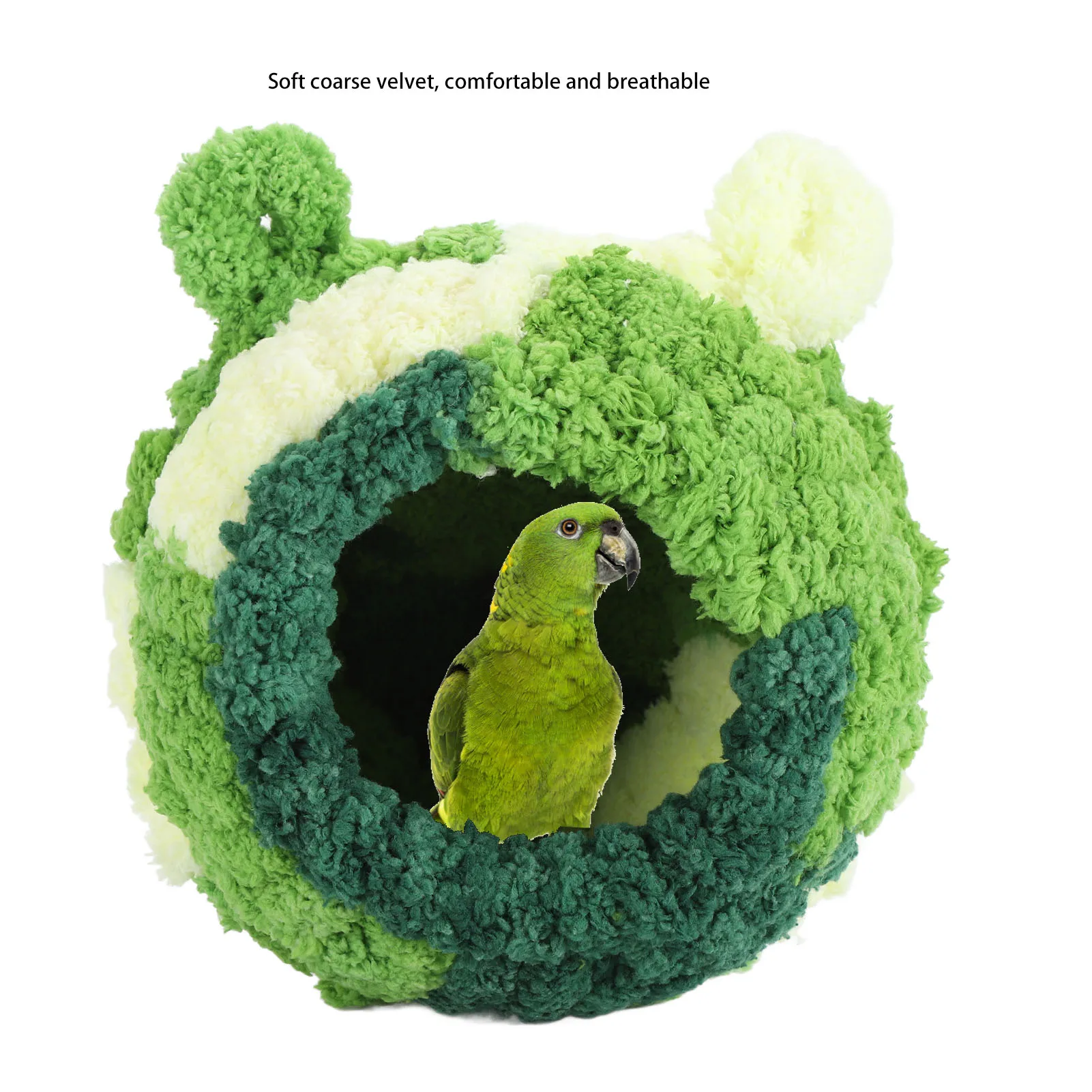 Bird Cage Bed Parakeet Nest Bed Parrot Nest House Cozy Comfortable Lovely Appearance Decorative Warm Bird Cage Bed for Parakeet - Image 4