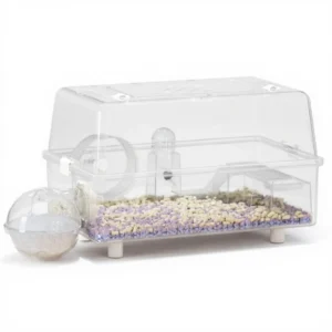 Transparent Hamster Habitat, Large Pet Villa, Easy Clean