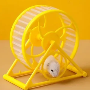 Quiet Hamster Wheel Silent Breathable with Stand Hamster Exercise Wheel for Cage Running for Small Medium Breeds Golden Bears