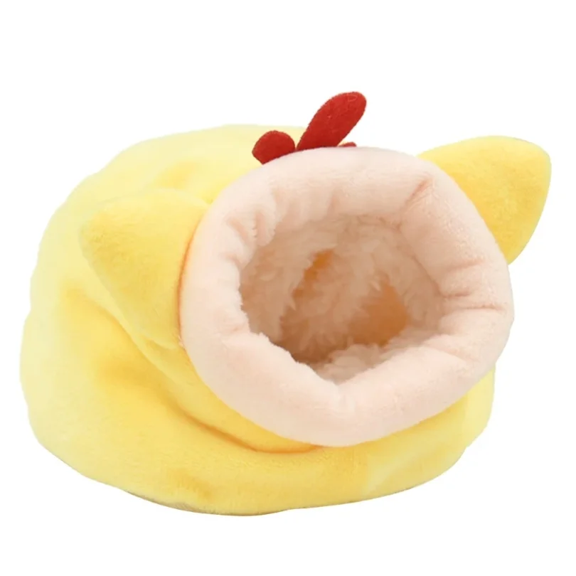 Windproof Hamster Nest Hamster House Glider Guinea Pigs Bunny Winter Plushy Nest - Image 3