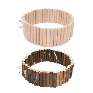 Hamster Ramp Wooden Bendable Small Animal Fence Hamster Wooden Bridge For Mouse Chinchilla Reptile Sugar Glider Gerbil Chipmunk