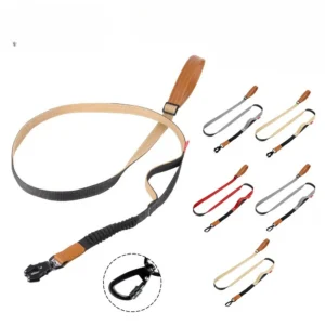 Heavy Duty Tactical Bungee Dog Leash No Pull Dog Leash Shock Absorbing Pet Leashes for Large Dogs Dog Accessories