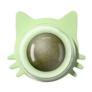 2026 Catnip Rotating Ball Toy, Licking & Digestion Aid Cat Wall Toy, Interactive Stick-on Kitten Toy with Healthy Sugar