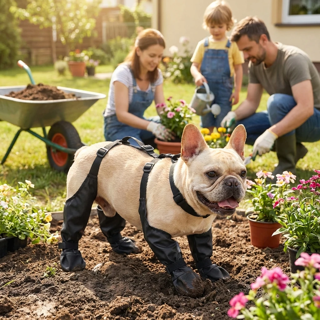 Full-Coverage Dog Anti-Slip Rain Boots Waterproof & Wear-Resistant Paw Protectors for Medium & Large Dogs in Rainy Days - Image 6