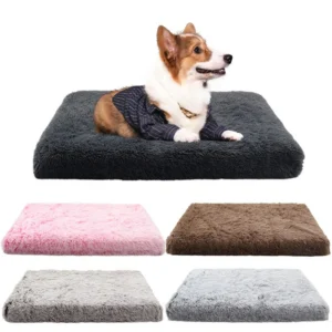 Ultra Plush Deluxe Orthopedic Foam Dog Bed Rectangular Cat Dog Mats / Removable Cover Pet Mattress Cushion for Small Large Dogs