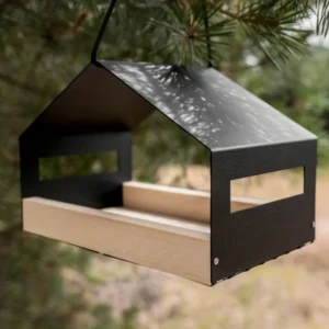 Hanging Bird House for Garden Outdoor Decor | Weatherproof Hummingbird Feeder Shelter with for Backyard Patio Wildlife