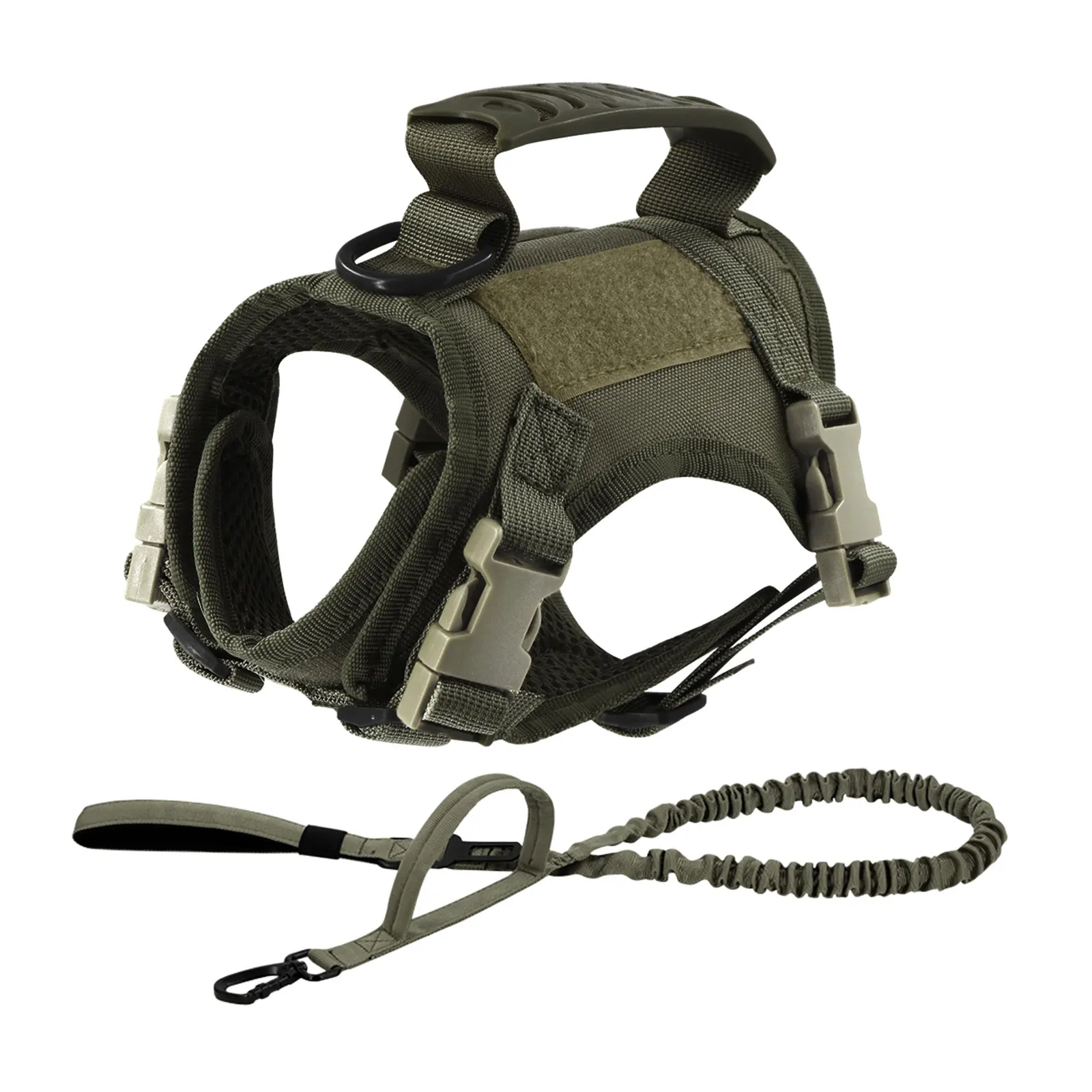 Tactical Cat Harness Leash with 9 Patches Small Dog Puppy Vest Straps with Handle Harnesses Training Adjustable Pet Accessories - Image 10