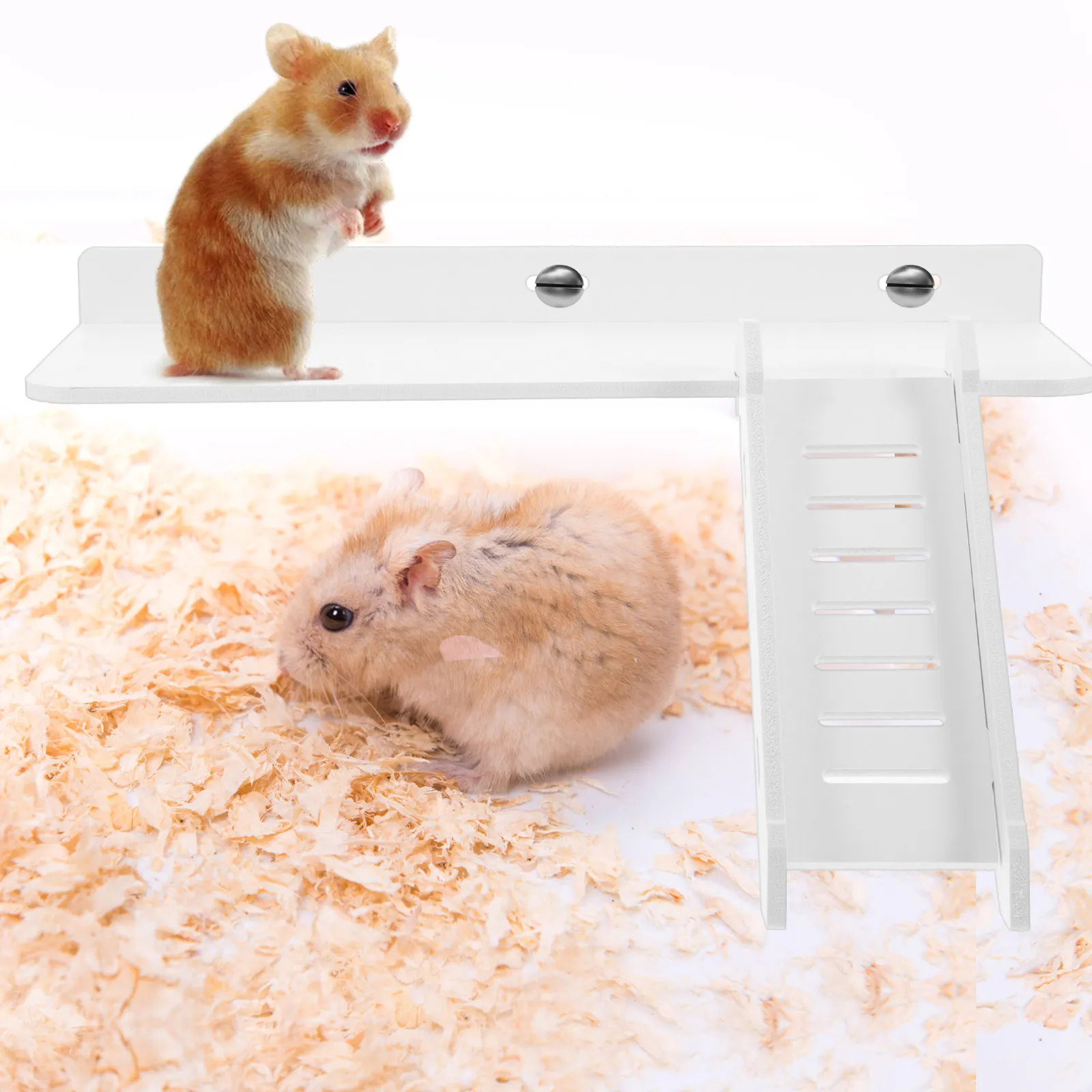 Hamster Cage Platform Strong Bite-Resistant Climbing Board Resting Stand Small Pet Supply Hamsters Gerbils Hedgehogs Accessories