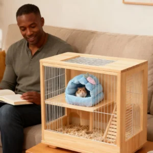 Hamster House Warm Nest Chew-proof Enrichment Hamster Home For Bunny Pet Ferret Animal Chinchilla Squirrel Birds Winter
