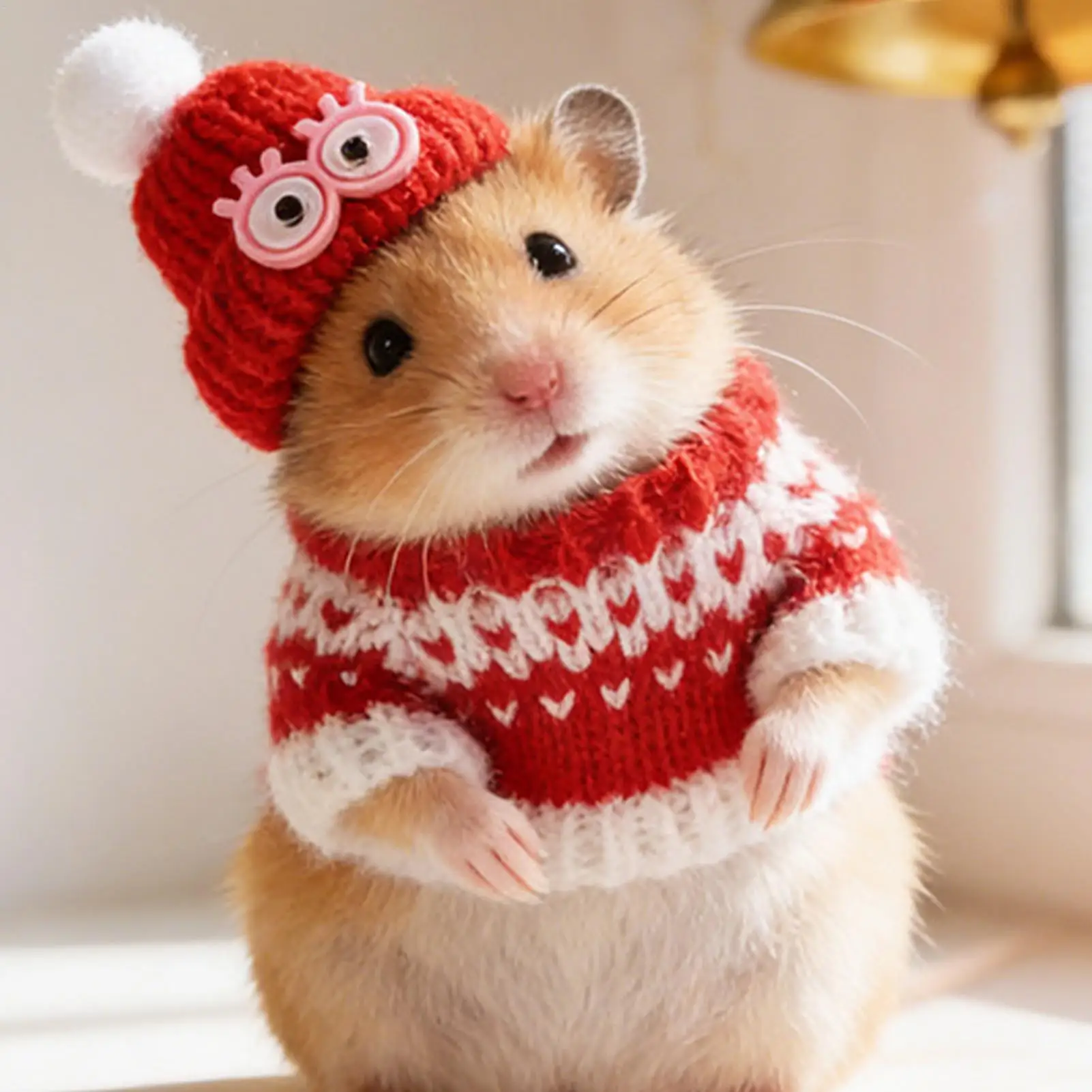 Hamster Outfits Animal Hoodie Sweater Breathable Small Pet Clothes For Guinea Hamster Ferret Bunny Chinchilla Hedgehog Gerbil - Image 3