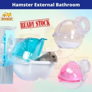Cute External Hamster Bathroom Acrylic Toilet Hamster Sauna Room DIY Pet Accessories Hamster Bathtub Hamster Care