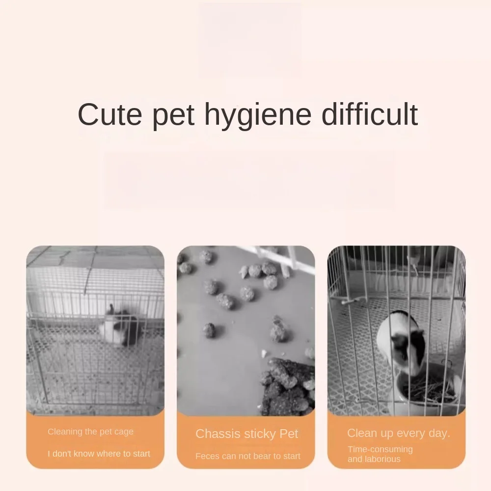 10pcs Durable Disposable Rabbit Cage Tray Mat Transparent Elastic Pet Tray Cover Thick Film Cover for Dog Cat - Image 4