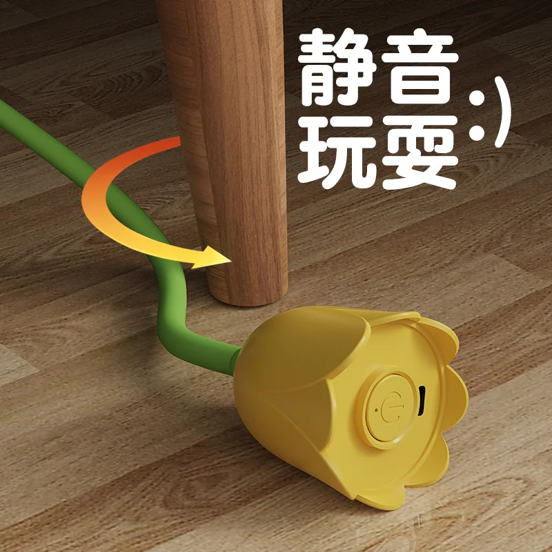 고양이 스크래쳐 Cat Teaser Toy Automatic Rechargeable Motion Activated Flower Simulated Mouse Tail Rechargeable Cat Toys Accessories고양이 - Image 6