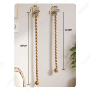 Cat Wall Climbing Sisal Rope Cat Climber Tree Wall  Climbing Tower Toy Indoor Cats Posts Kitten Rope Ladder Suitable for Playing