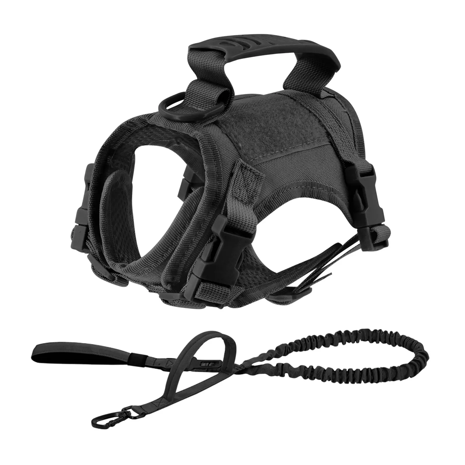 Tactical Cat Harness Leash with 9 Patches Small Dog Puppy Vest Straps with Handle Harnesses Training Adjustable Pet Accessories - Image 14