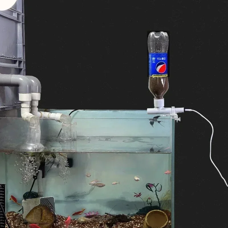 Fish tank feeder Mobile phone remote control Intelligent timing feeder Ornamental fish Turtle food Aquarium automatic feeder - Image 2