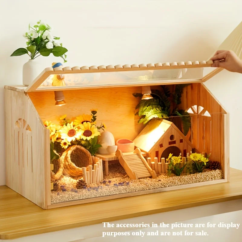 Small Pet Feeding Box Chick Insulation Box Hamster Box Climbing Pet Villa - for Pet Mice Rutin Chickens Reptiles Hedgehogs - Image 4