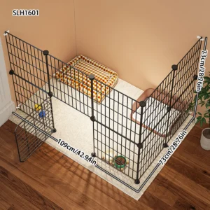 Heightened Pet Dog Fence Indoor Small Size Dogs Isolation Net Free Combination Home Encrypted Fence Cat Cage Dog Cage