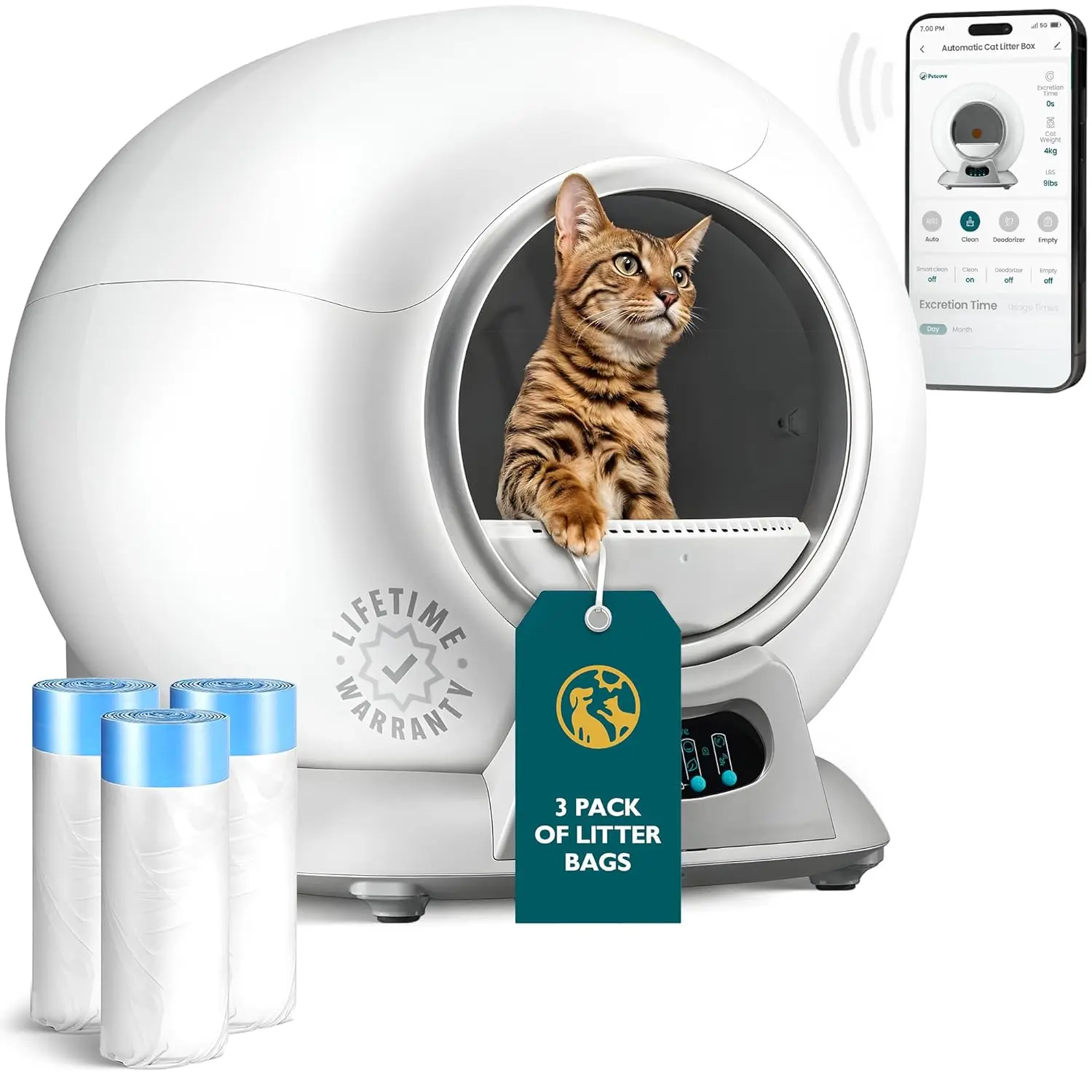 Self Cleaning Litter Box with Auto Safety Sensors for Multiple Cats - Automatic Cat Litter Box Self-Cleaning -, Customized - Image 10
