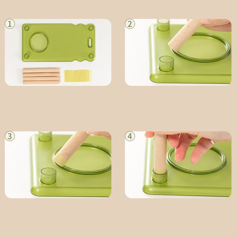 2PCS/Set Stand Platform Hamster Plastic Climbing Pet Toys Golden Bear Landscaping Accessories - Image 5