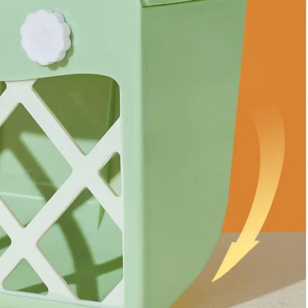 Hanging Rabbit Hay Feeder Anti-tipping Large Capacity Rabbit Grass Rack with Lid Fixed Bunny Food Feeder Hamster Cage - Image 5