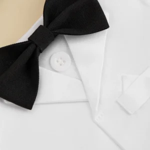 Elegant Adjustable Dog Bandana Reusable Washable Dog Bow Tie Collar Waterproof Stain-resistant Pet Wedding Bandana Formal Event