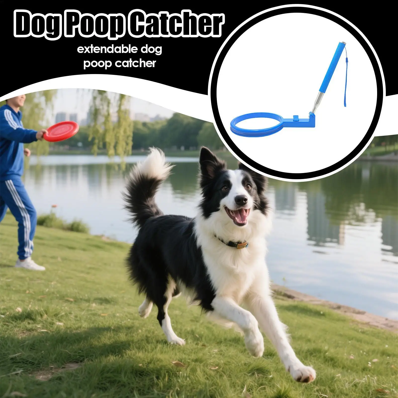 Dog Long Handle Poop Scooper Foldable Dog Scoope Waste Picker Multifunctional Dog Poop Catcher Waste Cleaning Shovel Tools - Image 2