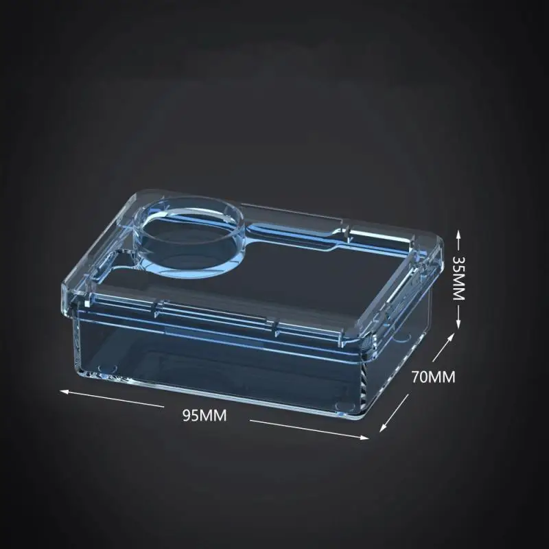 【E】Pet Reptile Lizard Turtle Transparent Feeder Anti-escape Food Bowl Worm Live Container Reptile Pet Bowls Feeder Pet Supplies - Image 12