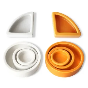 Reptile Water Food Bowl Worm Dish Ceramic Pet Bowls Anti-escape Mini Reptile Mealworms Bowl For Lizard Bearded Dragon Pet