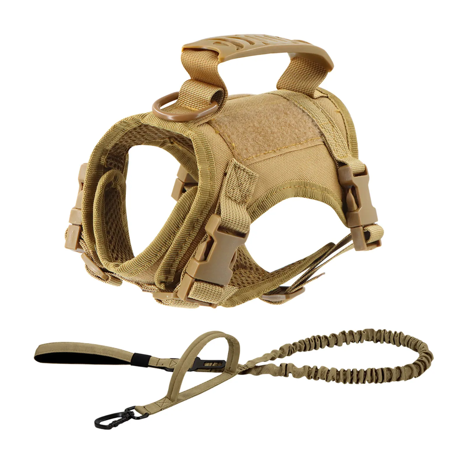 Tactical Cat Harness Leash with 9 Patches Small Dog Puppy Vest Straps with Handle Harnesses Training Adjustable Pet Accessories - Image 11