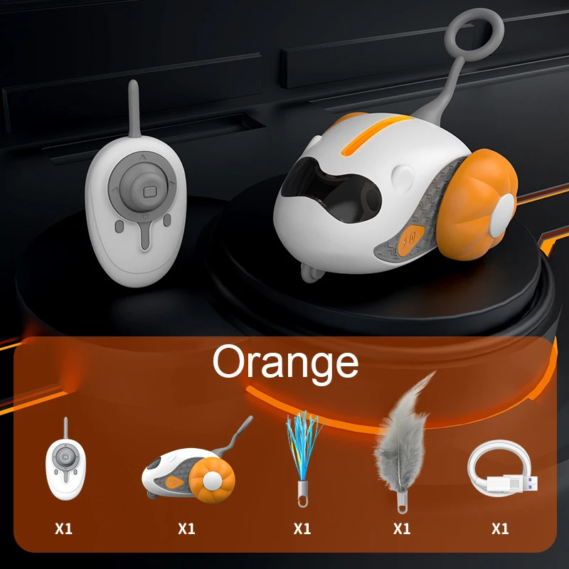 Cat Toy Ball Automatic Rolling Smart Cat Toy Car Interactive car remote Control Toy Car Indoor Accessories Pet Kitten Supplies - Image 7