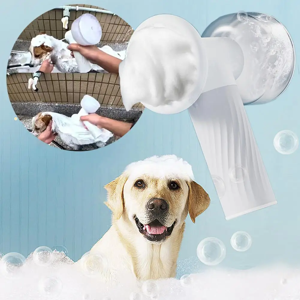 Shedding Brush for Pets Silicone Bristle Brush for Dogs Fast Soothing Pet Bathing Experience Automatic Bubble Brush for Dogs - Image 2
