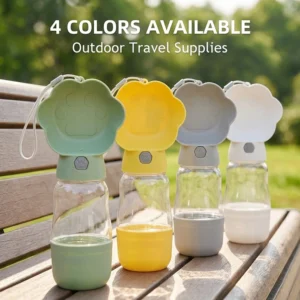 Portable Dog Water Bottle Food Container 2 in 1 Leakproof Pet Puppy Drinking Bowls for Small Medium Dogs Cats Chihuahua Supplies