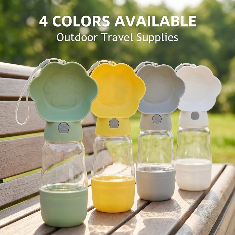 Portable Dog Water Bottle Food Container 2 in 1 Leakproof Pet Puppy Drinking Bowls for Small Medium Dogs Cats Chihuahua Supplies