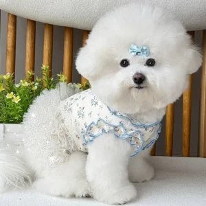 Pet Costumes Summer Thin Pet Floral Dress Comfortable Sleeveless Dog Skirt Breathable Puppy Sweatshirt Pet Supplies
