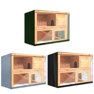 Waterproof Rabbit Hutch Cover Breathable 210D Oxford Cloth Pet Bunny Cage Durable Dust Cover Poultry Cage Covers Garden