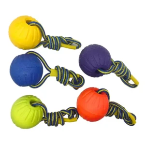 7/9cm Pet Balls Toy with Rope Interactive Outdoor Fitness Training Toys EVA Dog Chew Ball Toys Pet Summer Floating Toy