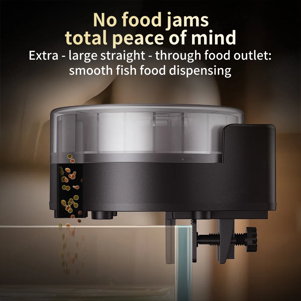 Jebao Jecod 2025 New RF Smart Automatic Aquarium Fish Feeder with Digital Timing and BT Control Feeding Function - Image 4