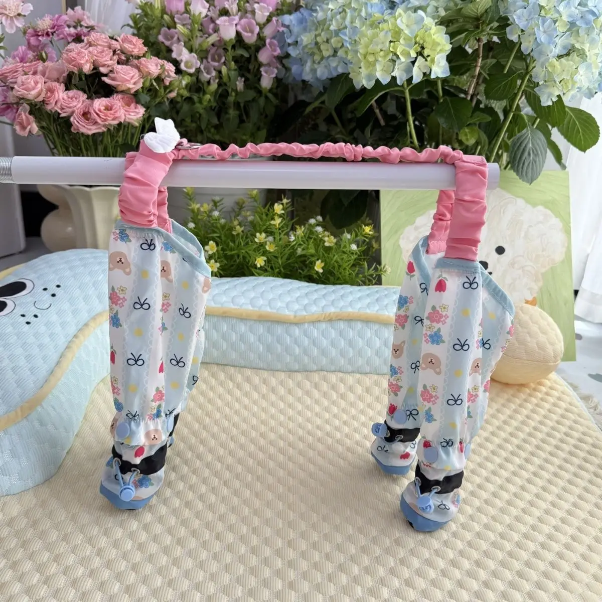 Pet Strolling Going Out Dust-proof Four Legged Pants Summer Dog Jumpsuit Shoes Lightweight Leg Protection Pants Small Clothes - Image 5